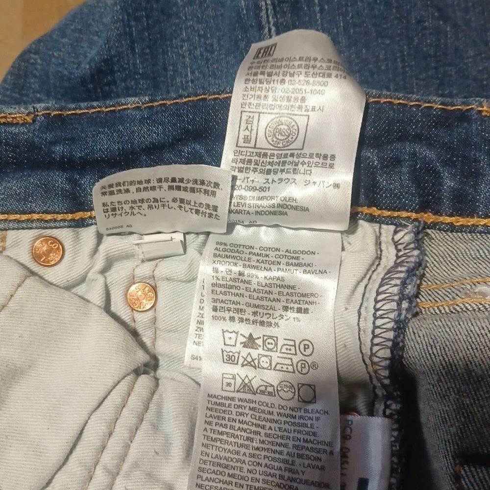4164....Levi Strauss Straight leg Jeans Size W29 L34 - Picture 13 of 13
